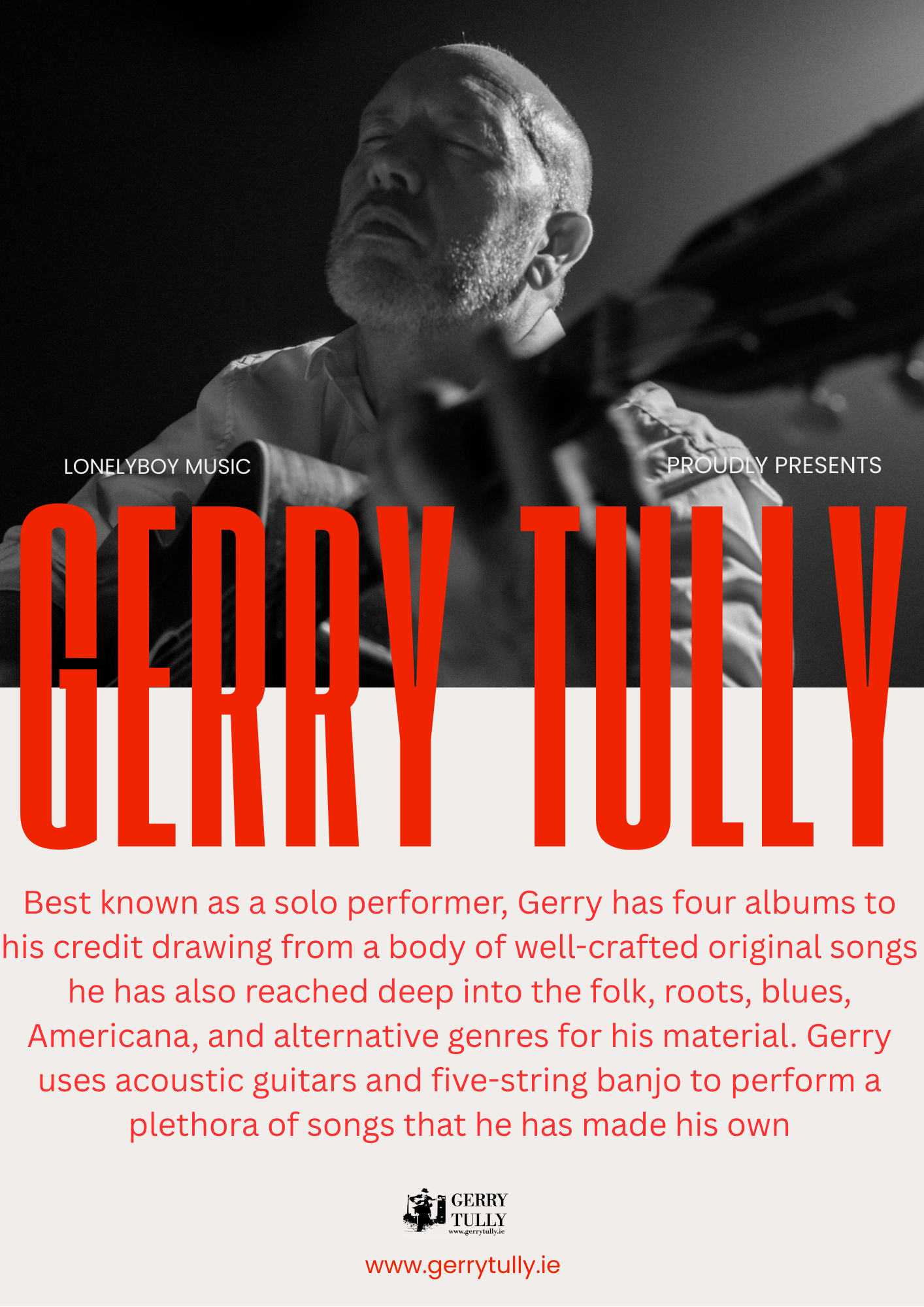 Gerry Tully Folksinger, Songwriter from Ireland